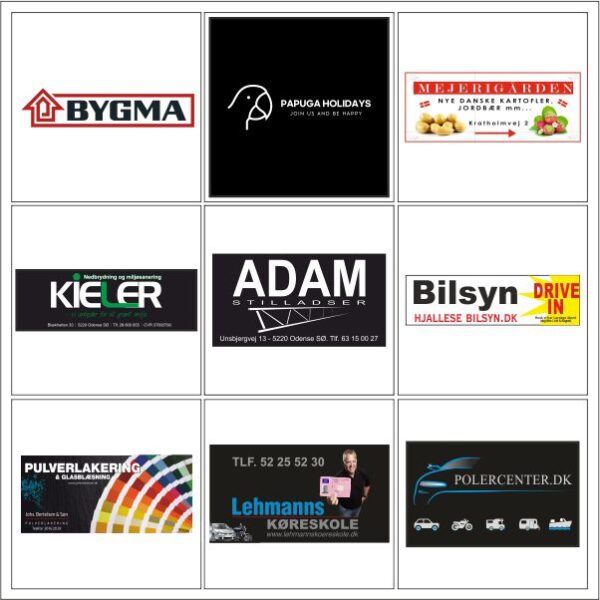 Reklamebanner på valgfrit mål og materiale - Billede 3